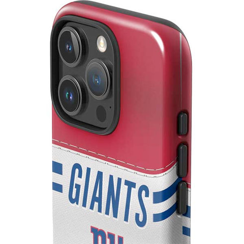 NFL New York Giants White Striped iPhone 16 Pro Impact Case
